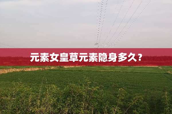 元**皇草元素隐身多久？
