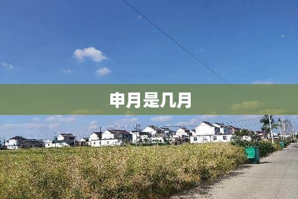 申月是几月