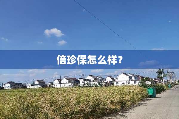 倍珍保怎么样？