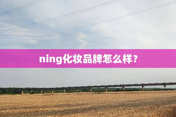 ning化妆品牌怎么样？