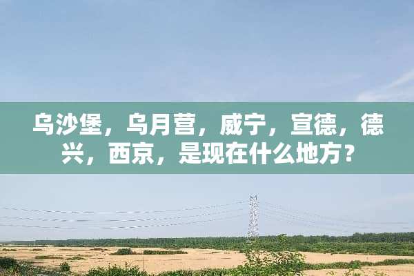 乌沙堡，乌月营，威宁，宣德，德兴，西京，是现在什么地方？