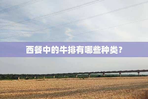 西餐中的牛排有哪些种类？