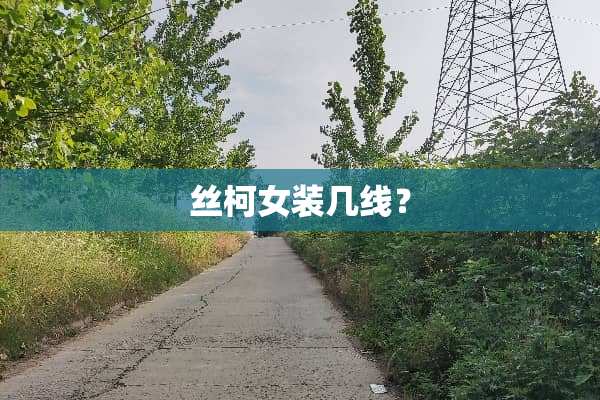 丝柯女装几线？