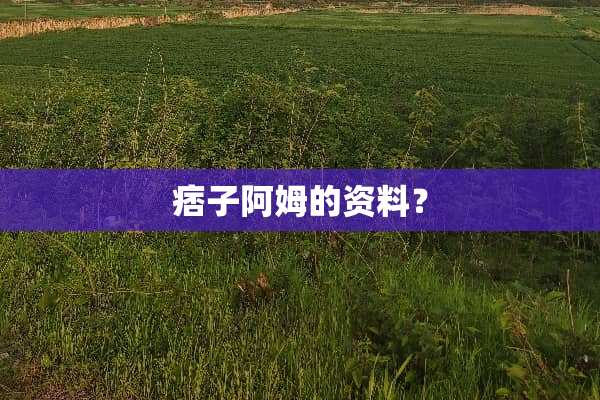 痞子阿姆的资料？