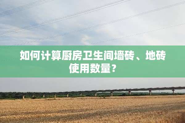 如何计算厨房卫生间墙砖、地砖使用数量？