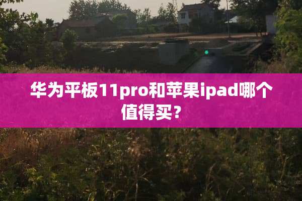 华为平板11pro和苹果ipad哪个值得买？