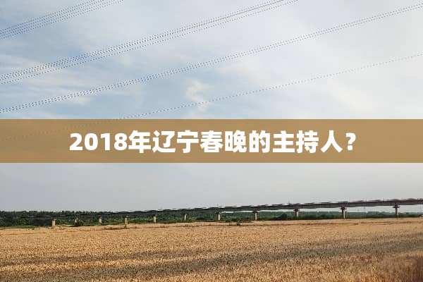 2018年辽宁春晚的主持人？