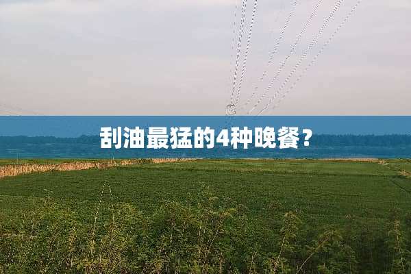刮油最猛的4种晚餐？