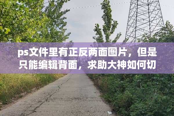 ps文件里有正反两面图片，但是只能编辑背面，求助大神如何切换到背面？