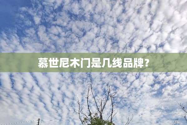 慕世尼木门是几线品牌？