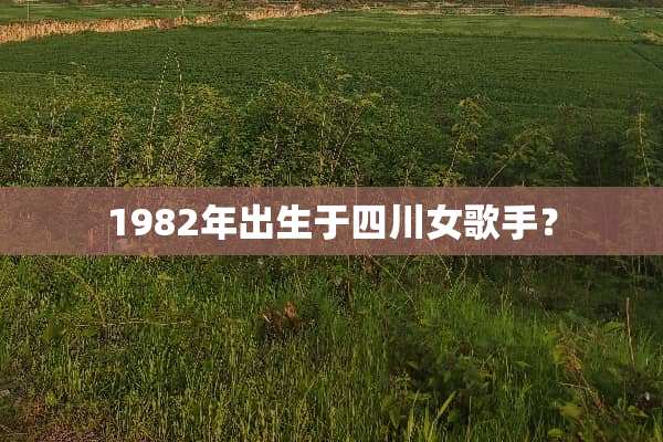 1982年出生于四川女歌手？