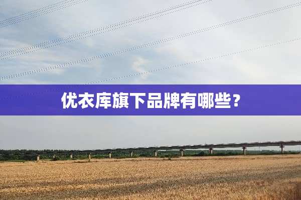 优衣库旗下品牌有哪些？