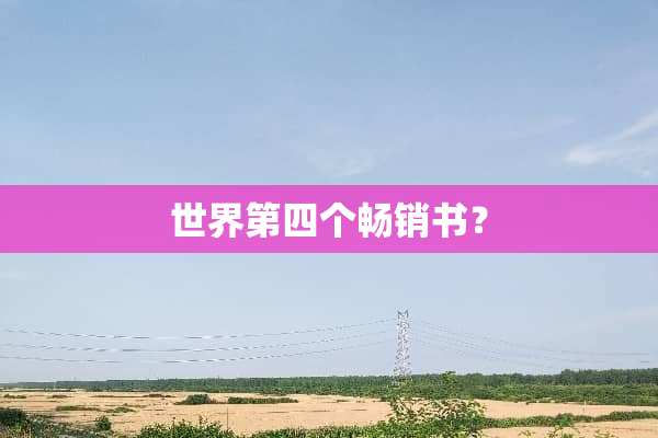 世界第四个畅销书？