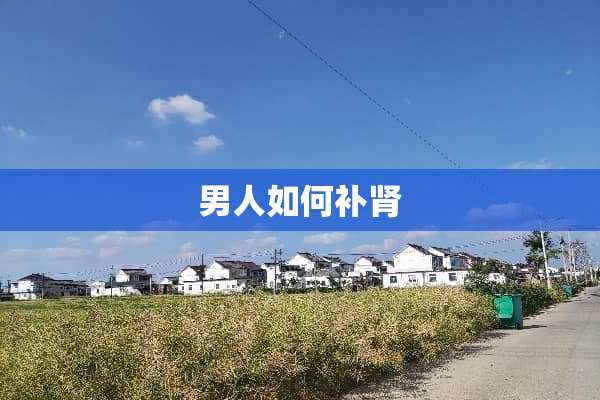 男人如何补肾