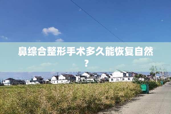 鼻综合整形手术多久能恢复自然？