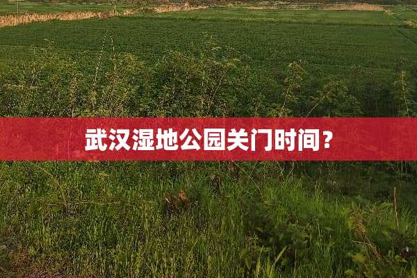 武汉湿地公园关门时间？