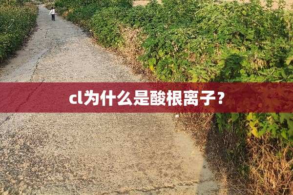 cl为什么是酸根离子？