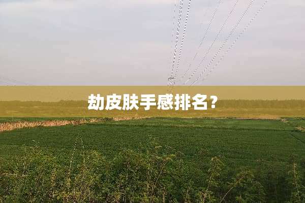 劫皮肤手感排名？