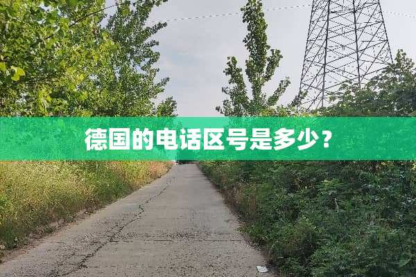德国的电话区号是多少？