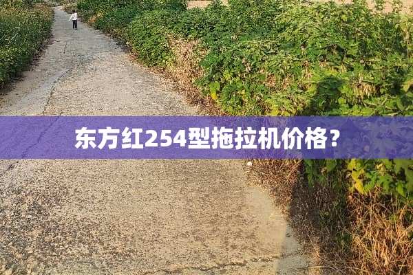 东方红254型拖拉机价格？