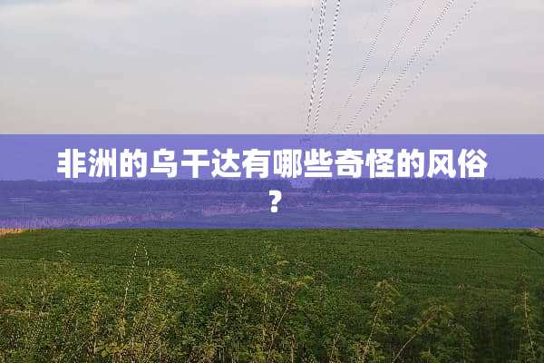 非洲的乌干达有哪些奇怪的风俗？