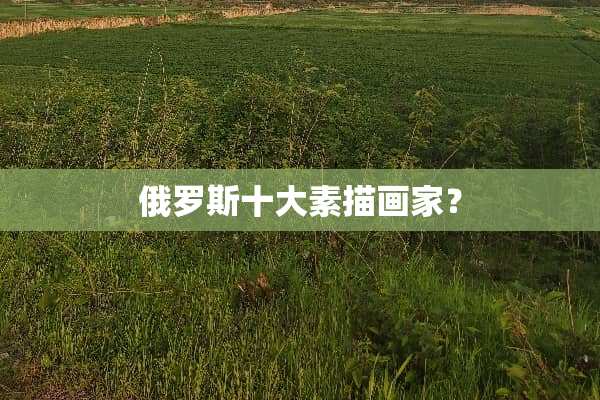 俄罗斯十大素描画家？