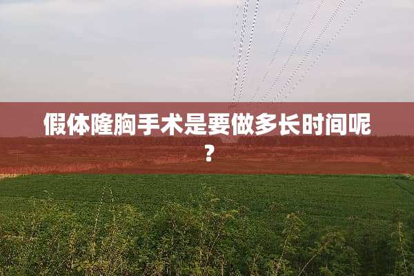 假体隆胸手术是要做多长时间呢？