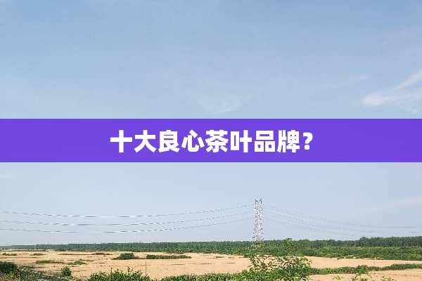 十大良心茶叶品牌？