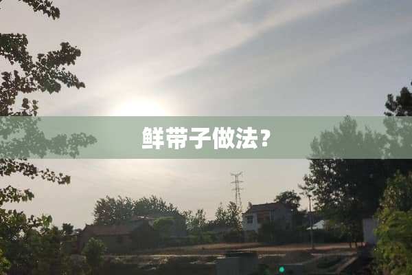鲜带子做法？