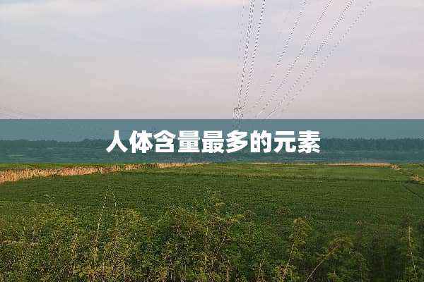 人体含量最多的元素