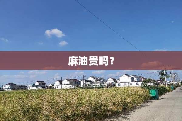 麻油贵吗？