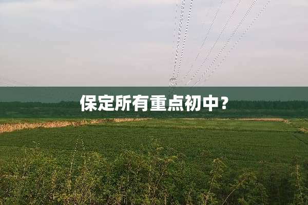 保定所有重点初中？