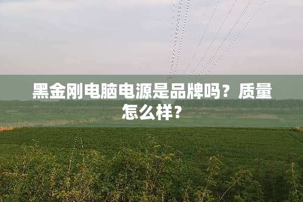 黑金刚电脑电源是品牌吗？质量怎么样？