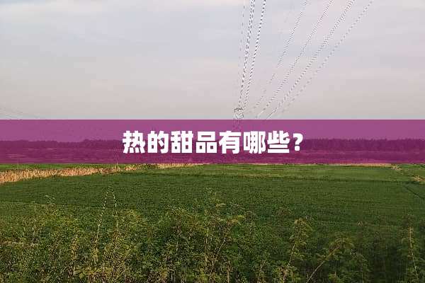 热的甜品有哪些？