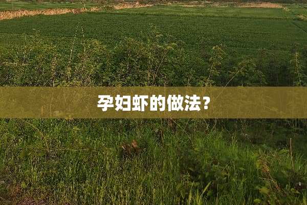 孕妇虾的做法？