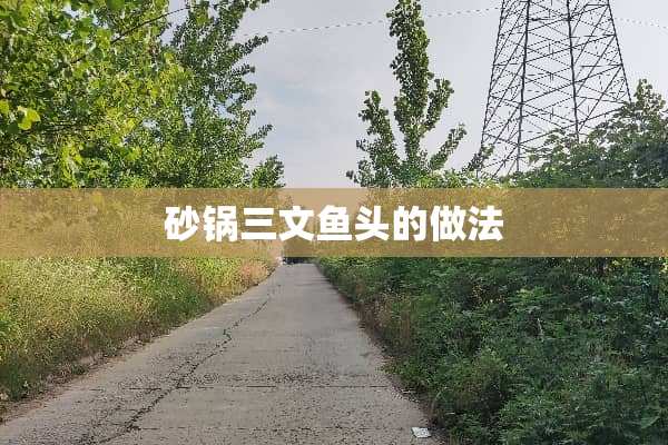 砂锅三文鱼头的做法