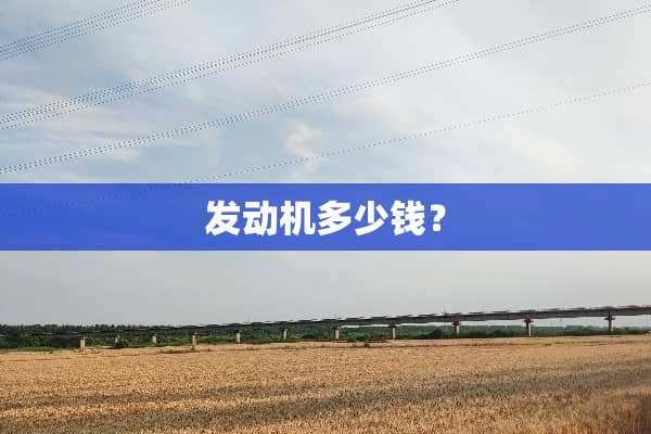发动机多少钱？