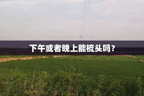 下午或者晚上能梳头吗？