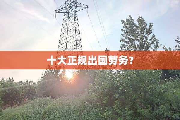 十大正规出国劳务？