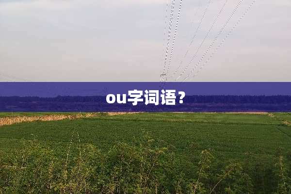ou字词语？
