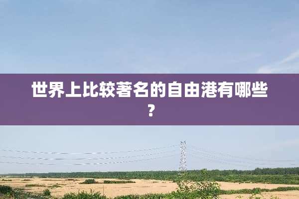 世界上比较著名的自由港有哪些？