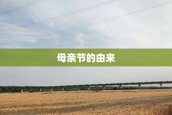 母亲节的由来