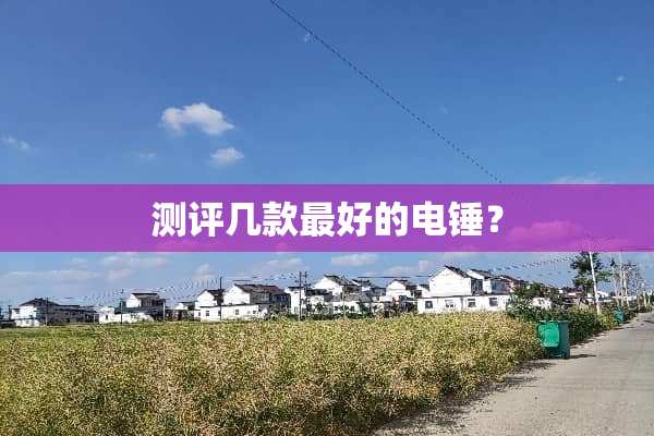 测评几款最好的电锤？