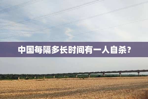 中国每隔多长时间有一人**？