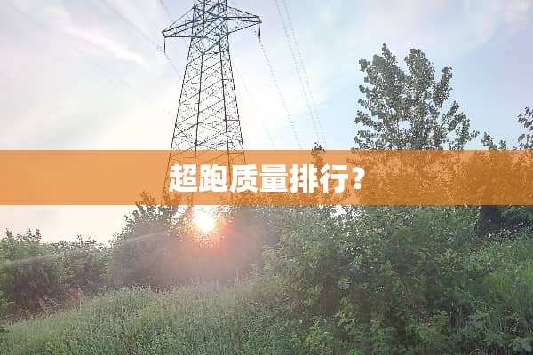 超跑质量排行？