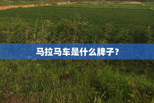 马拉马车是什么牌子？