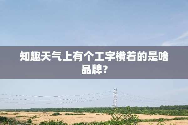 知趣天气上有个工字横着的是啥品牌？