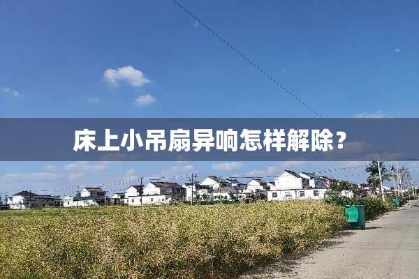 床上小吊扇异响怎样解除？