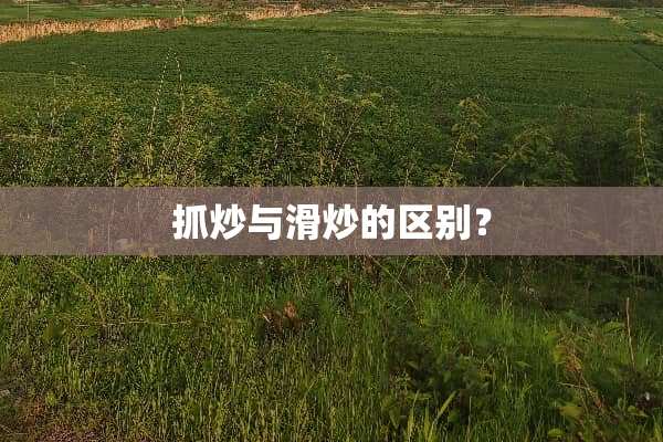 抓炒与滑炒的区别？