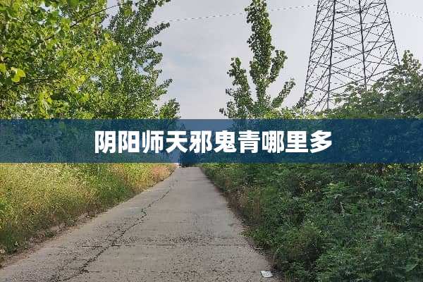 *阳师天邪鬼青哪里多